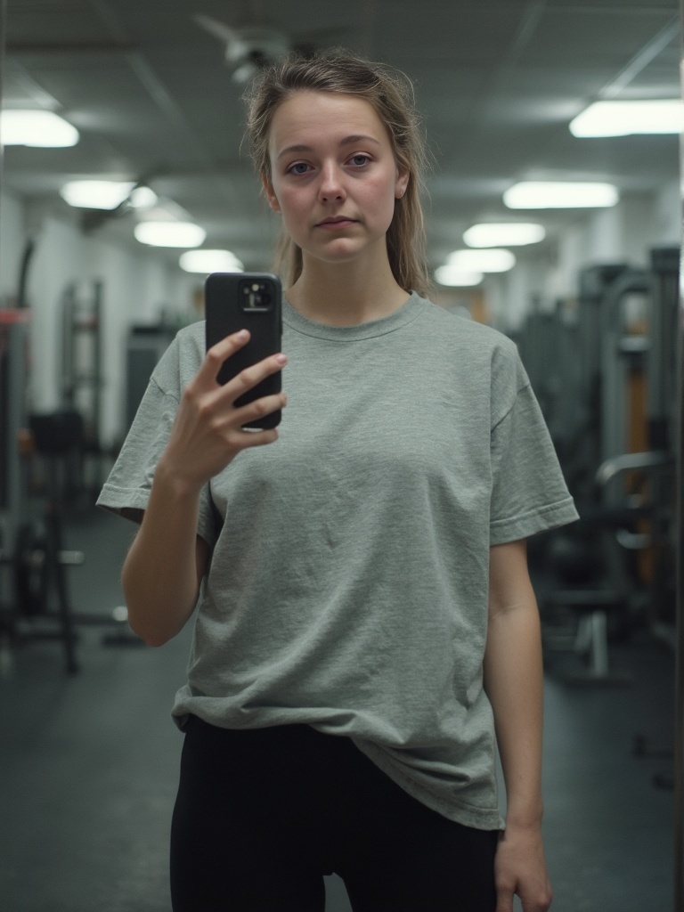 Ava at the gym